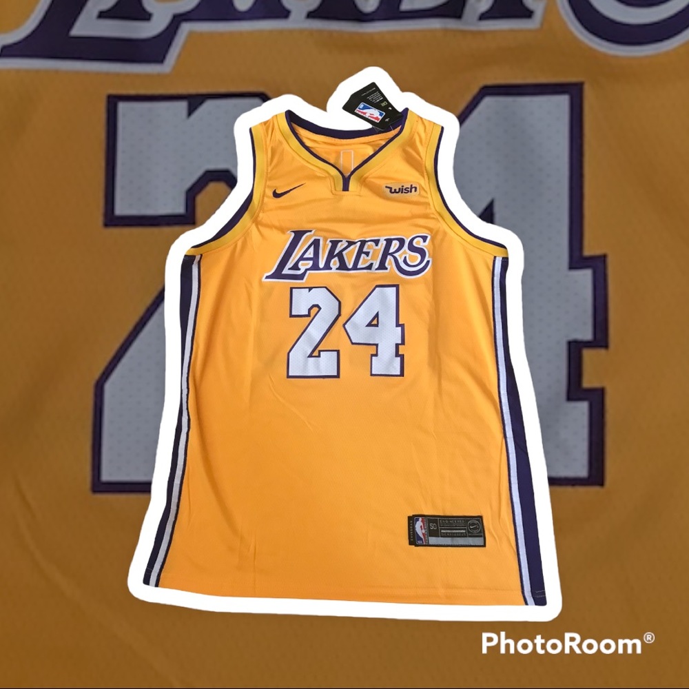 Men’s Kobe Bryant Lakers Jersey Gold Size 50